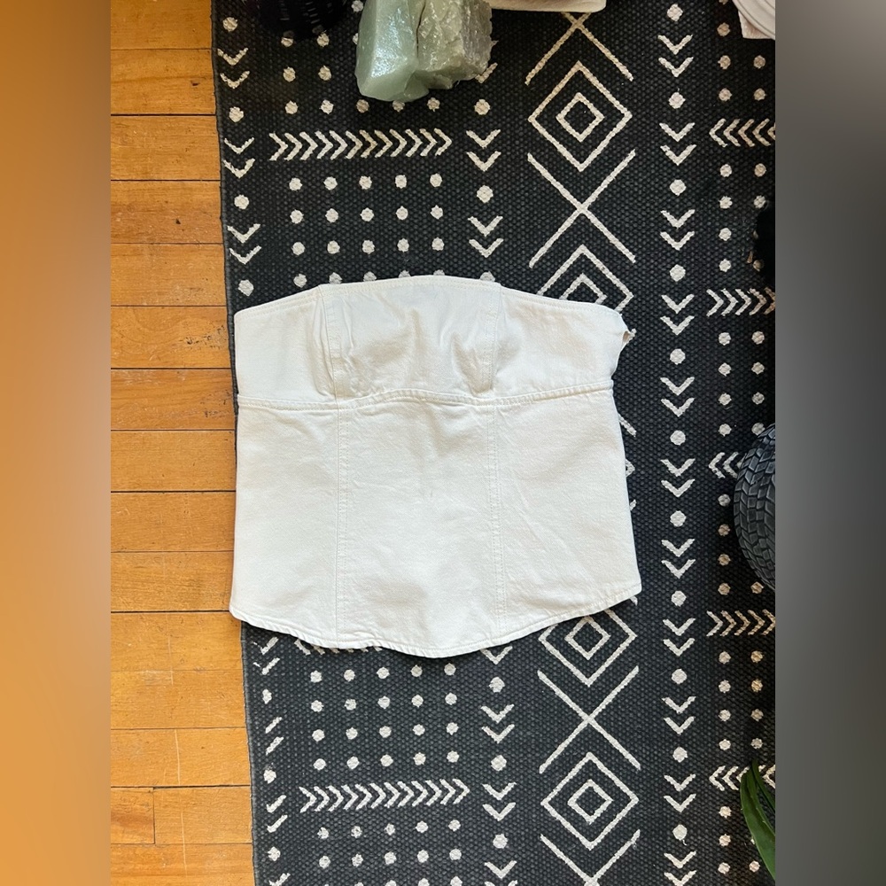 Zara Denim Tube Top